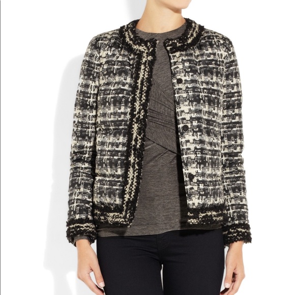 Giambattista Valli boucle tweed-print down jacket - Picture 8 of 10